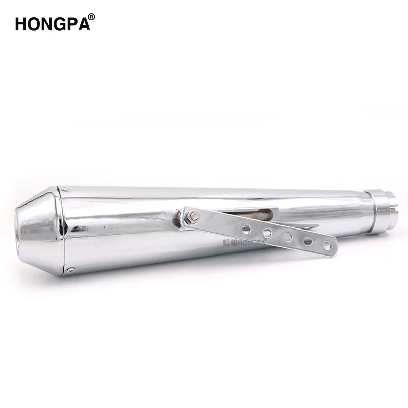  Модифицированные универсальные мотоциклетные глушители HONGPA 37-45 мм выхлопная труба из нержавеющей стали для Кафе racer