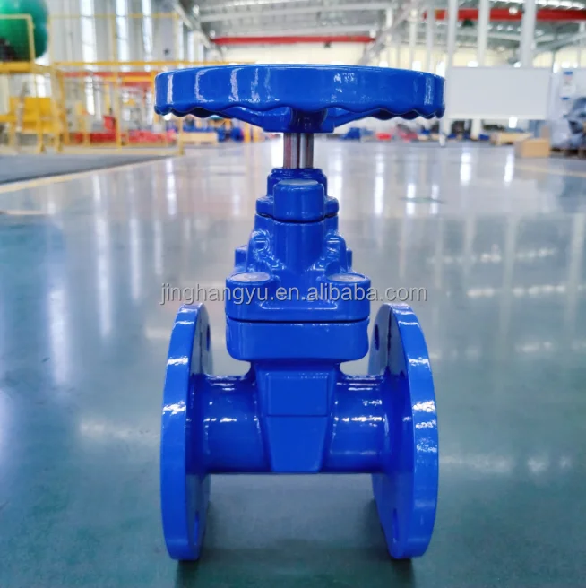 Brass nut on top DIN 3352 GGG50 GGG40 PN16 PN10 Ductile Iron Resilient Seal Gate Valve with brass