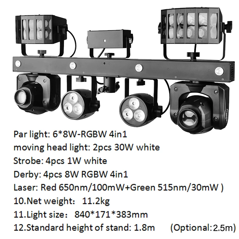 Portable Gig Bar Move Dj Lighting System With Stand Gig DJ Bar Lighting Dj Equipment Disco Stage Party Lights Bar