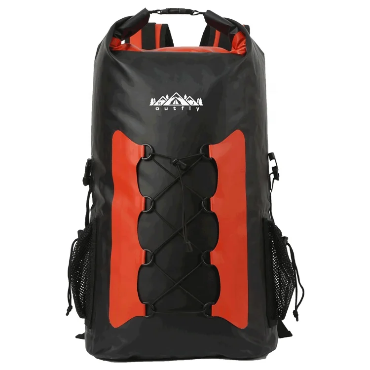 
popular PVC tarpaulin waterproof dry backpack high frequency welded seams for camping hiking travelling boating swimming 