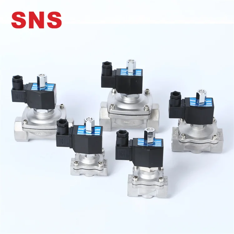 SNS 2WBK Stainless Steel Normally Opened Pneumatic Solenoid Control Valve