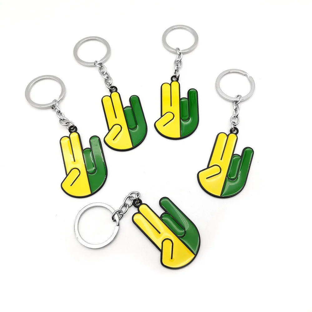 Racing Auto metal keychain robot JDM palm  decorative pendant