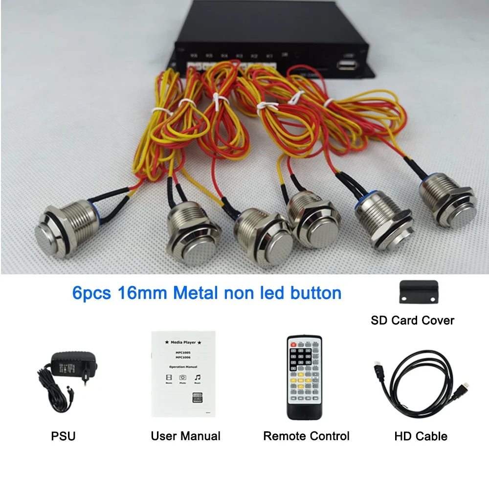MPC1005-6 OEM ODM ручная пресс-форма для интерактивных DC12V RS232 серийный дистанционный пульт светодиодные лампы Кнопка видео медиа-плеер