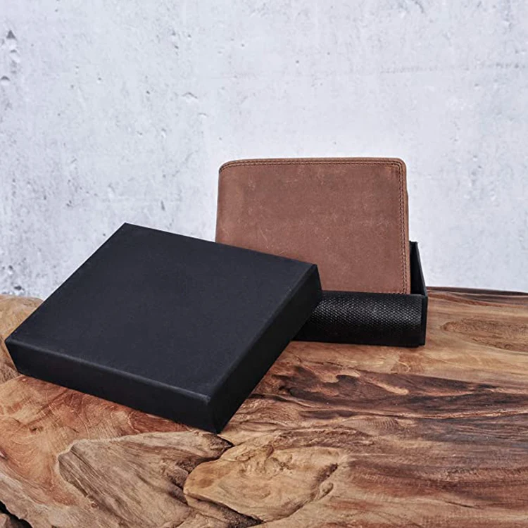 Crazy Horse  Leather Purse Wallet Rfid Custom Men Wallets Designer Genuine Leather Purse For Man With Coin Pocket