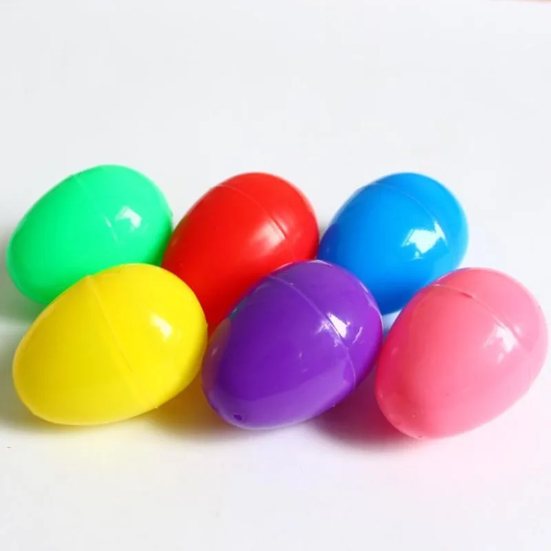 
DIY plastic assoreted color Easter Eggs for children decoration supplies 