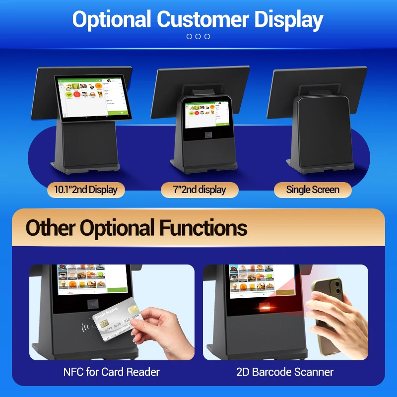 FYJ-F2 14.1' Capacitive Pos Touch Screen Monitor Point-of-sale Systems Retail Minimart Electronic Cash Register