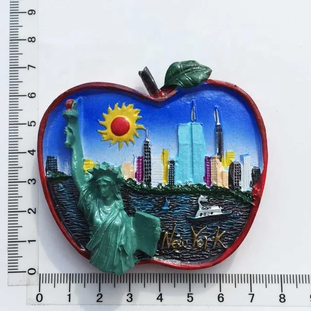 Promotion Tourism Souvenir Buy Online Custom Logo 3D New York Fridge Magnets