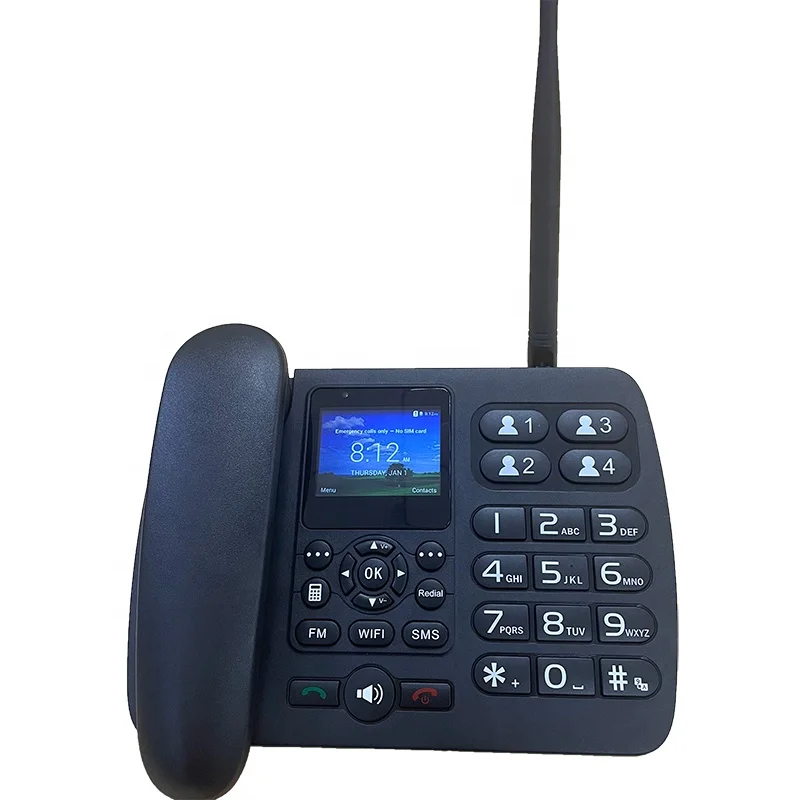 FWP Lte Wcdma Gsm Sim TF card  Fixed Telephone with Wifi Hotspot Voip Volte Wireless Desk Telephone