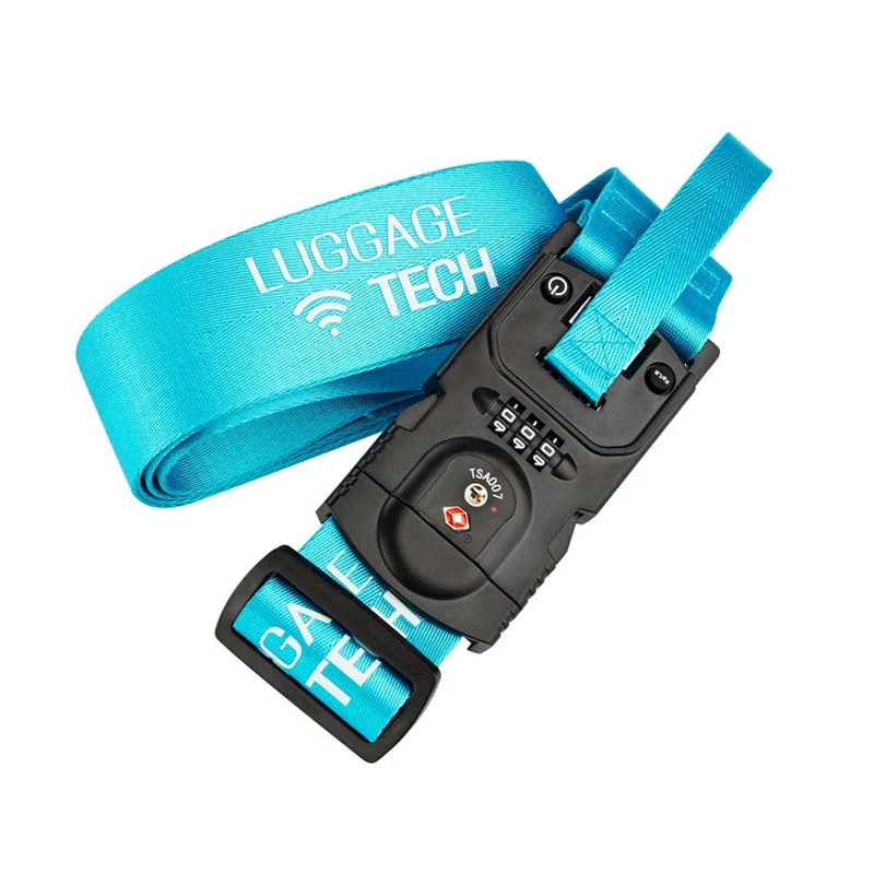 High quality TSA lock luggage strap custom LOGO luggage belt strap with electronic scales