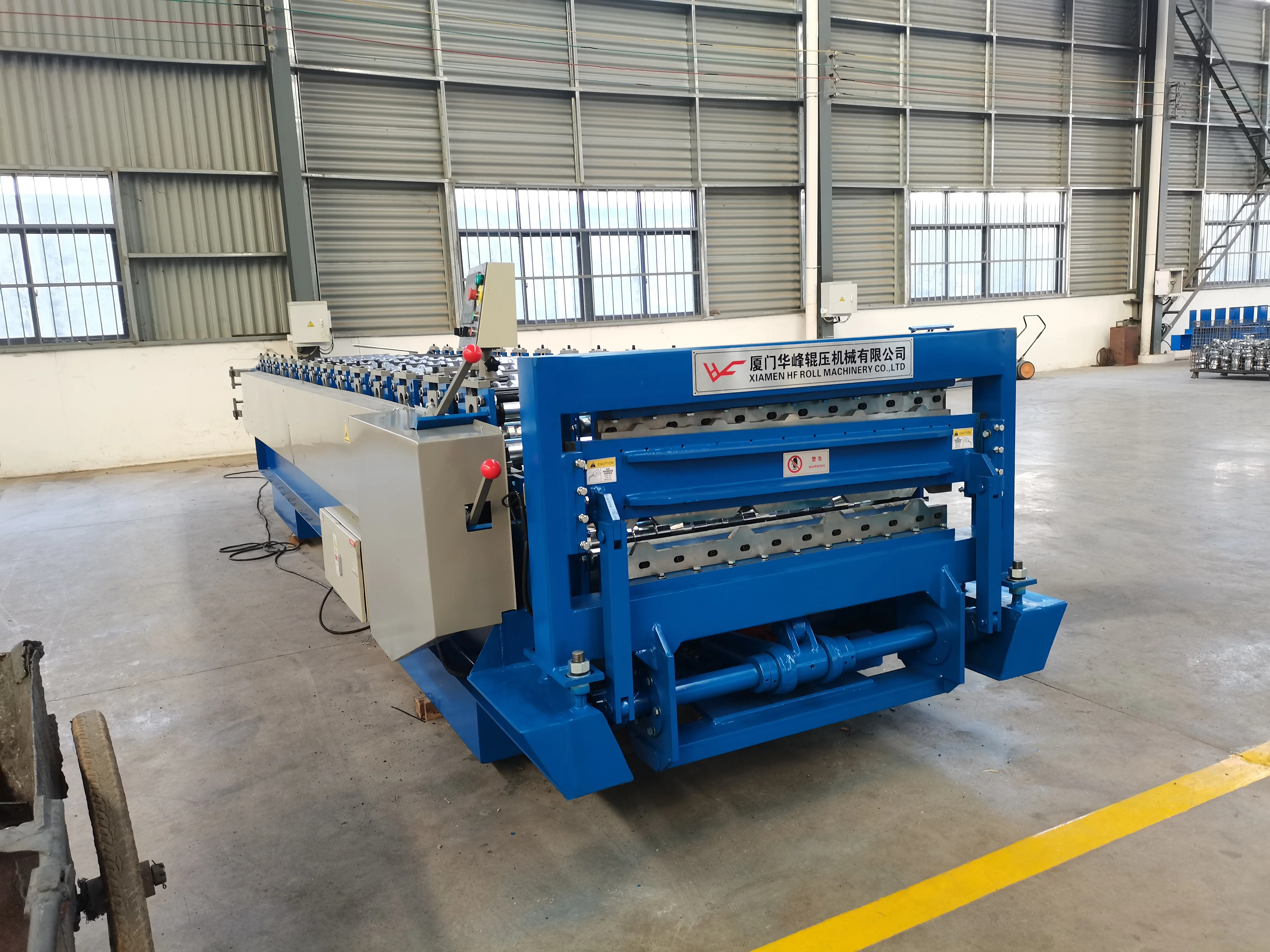 American popular IBR roof profile double layer roll forming machine Metal Roof Tile Production Line