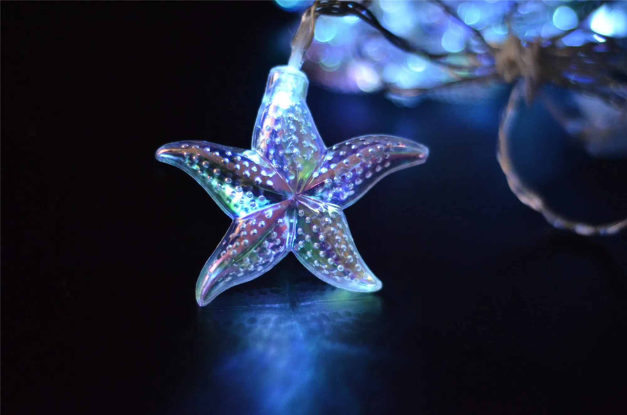 New Invention 2019 Beach  Sea Life Party Light Kit 10LED Starfish Shaped Lights String Battery Nautical Theme Decoration Lights
