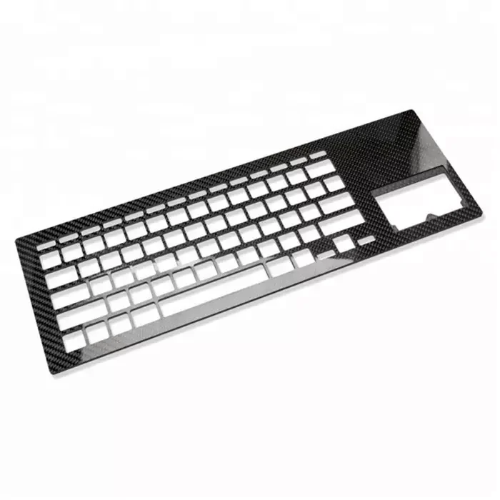 High Quality Custom Finely Processed Carbon Fiber Keyboard Custom Carbon Fiber Sheet Plate
