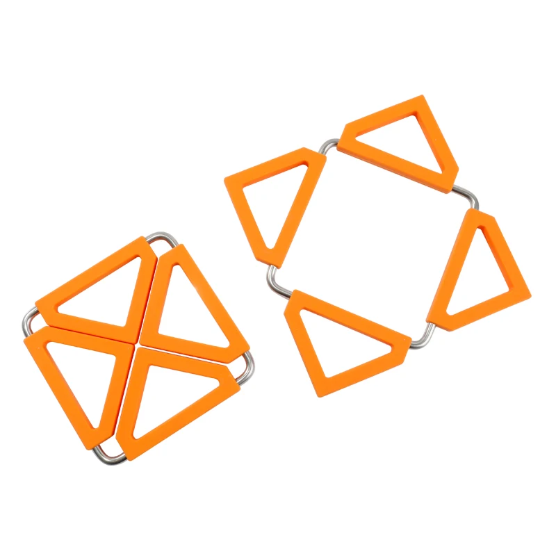 Silicone Stainless Food Mat Placemats Pot Holders Expandable Trivet Kitchen Square Heat-proof Table Mats