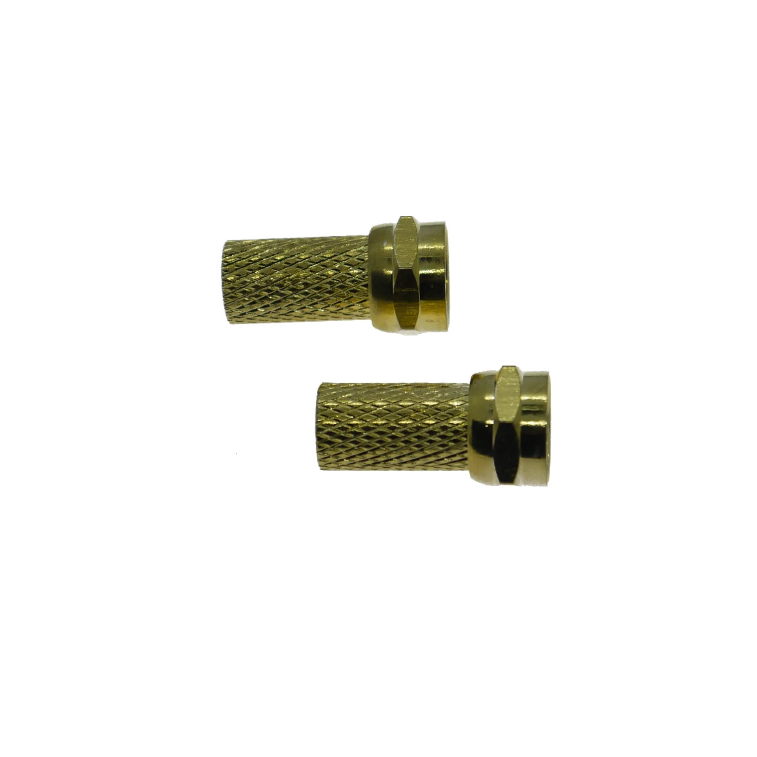 F Type Male Twist On Gold Quick Rg6 Coaxial Cable Connector