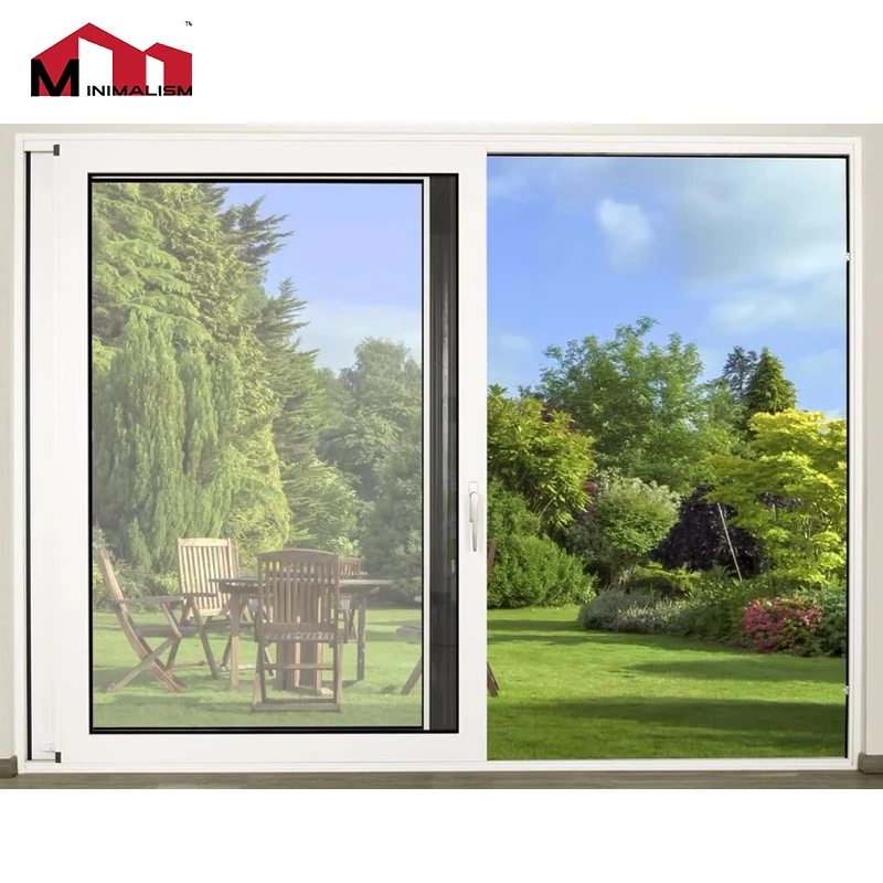 Aluminium Alloy Frame Double Triple Glazed Pane Window and Door with Aluminum Sliding Tempered Laminated Glass