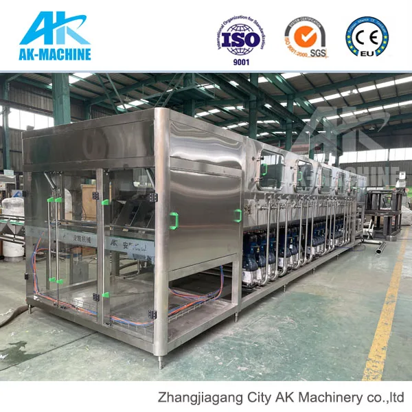 Full Automatic Bottling Equipment Pure Mineral Drinking Water Bottled Water Processing 5 Gallon Bottle Filling Machine Plant