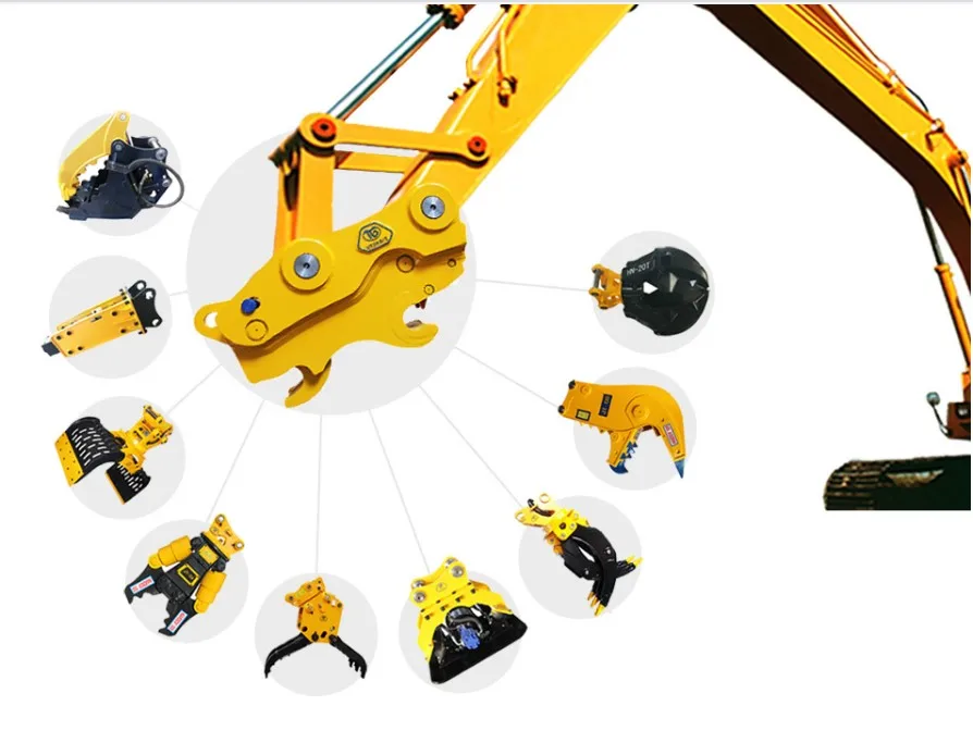 Strong and safe Excavator quick hitch coupler
