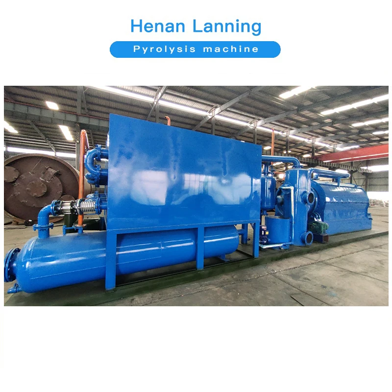 Lanning 1-3 tons mini type integrated scrap cables and aluminium-plastic wastes reycling pyrolysis plant to fuel and metal