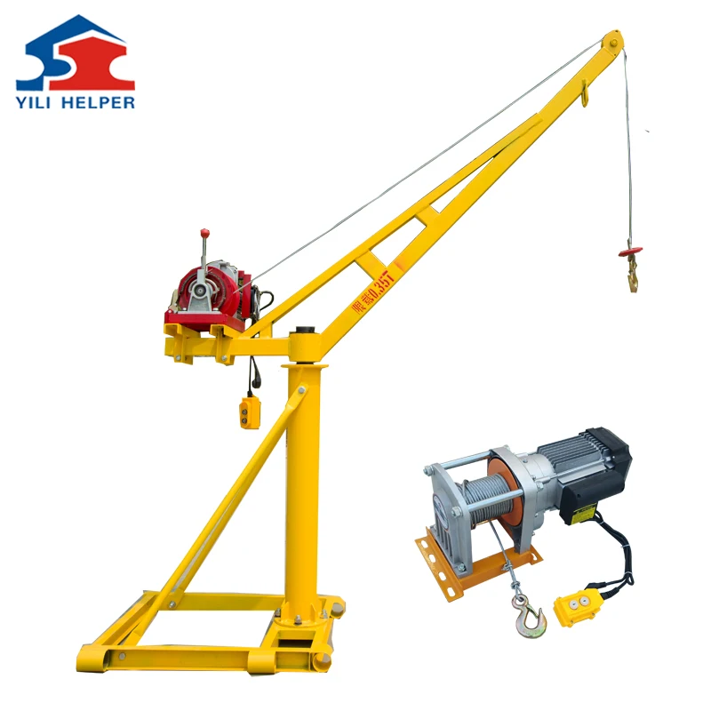 Factory Direct Sale 360 Degree Lower Price Small Construction Lift Davit Crane