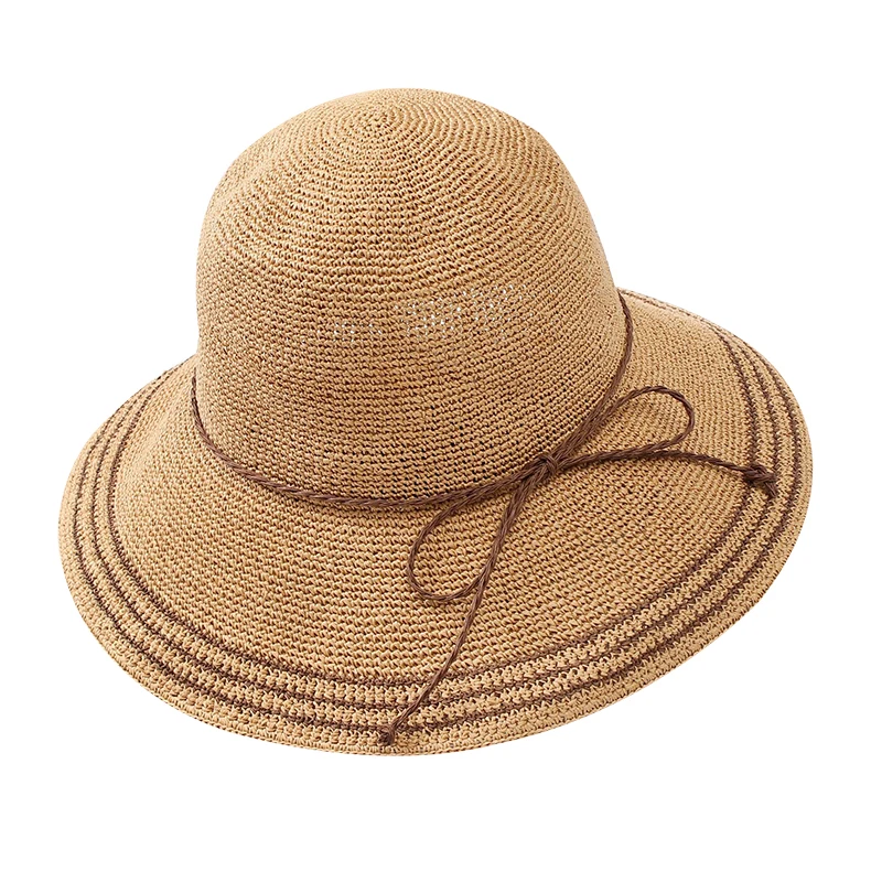 
 Шляпа женская Соломенная с широкими полями и защитой от УФ-лучей  