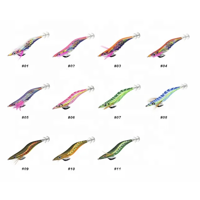 19g 13.5cm Night Fishing With Dead Simulation Shrimp Squid Hook Road Sub-bait Luminous Wood Shrimp