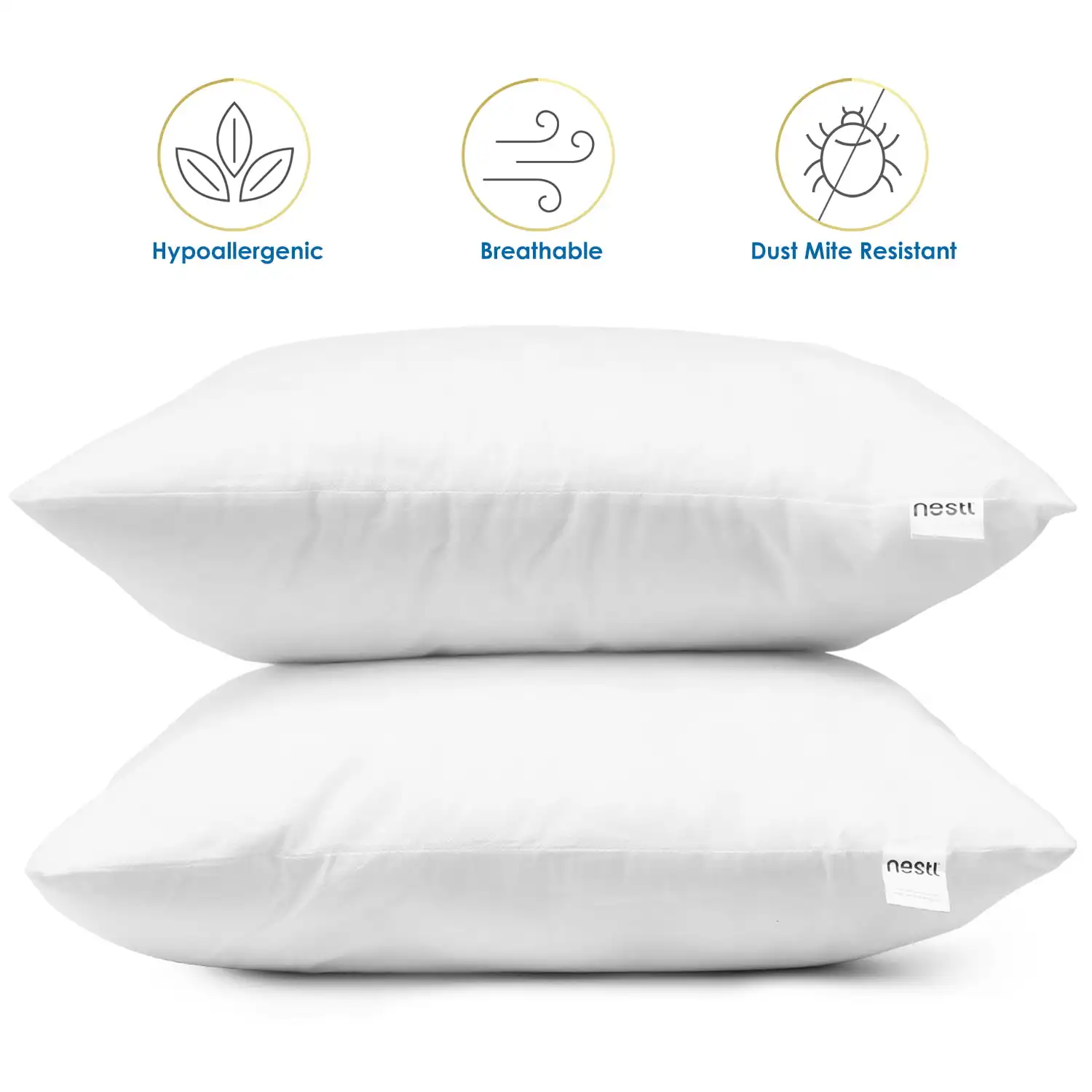 Wholesale Customized Non Woven Fiber Polyester Filled Bed Sleeping Pillow Core Throw Pillow