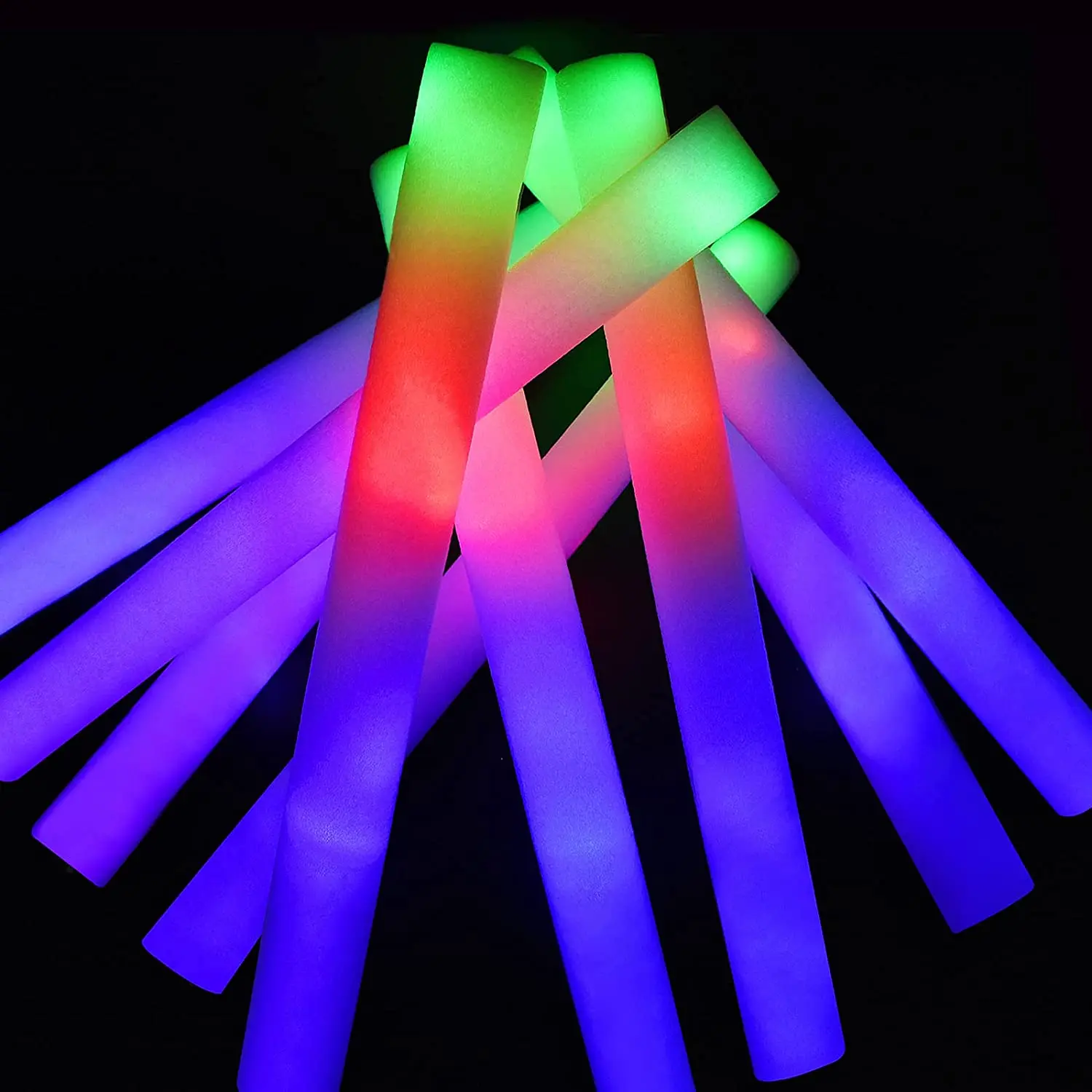 Giant 18 Inch Foam Glow Sticks Mardi Gras Party Supplies Led Light Sticks Glow Batons Glow In The Dark favors for Concert