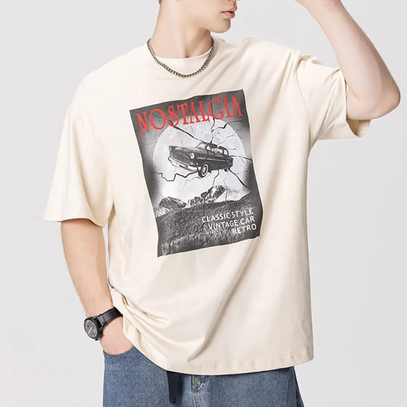 Summer new style mens casual tee shirts quality custom digital printing race car graphic t shirts