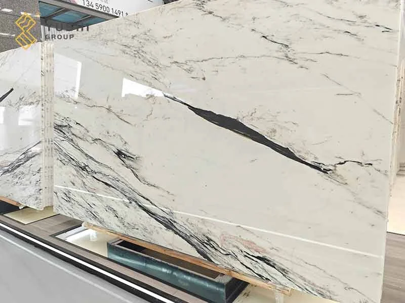 Yushi Group Marble Graphic Design wholesale Simple beauty East White marble slabs for high building exterior and interior stone