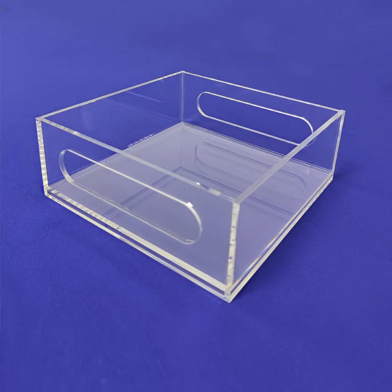 Hexagon Holographic Acrylic Storage Tray Custom Iridescent Acrylic Tray Lucite Display Tray