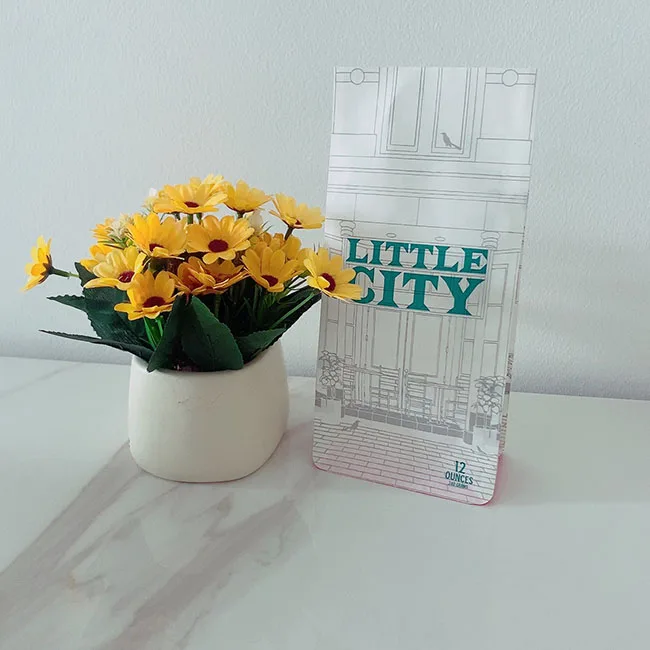 Bio Pla Biodegradable Black Coffee Bags With Valve And Zipper Custom Paper Packaging Flat Bottom Coffee Bean Bag  250g