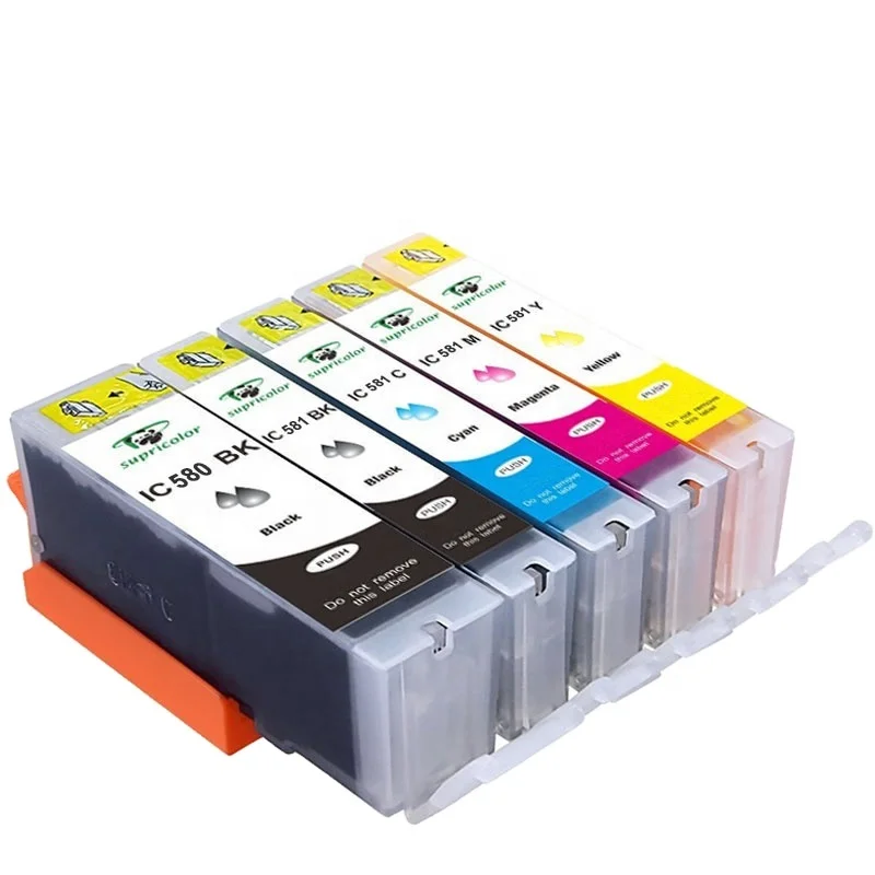High Capacity PGI-580 CLI-581 compatible ink cartridge for canon Pixma TR7550 TR8550 TS6150 TS6151 TS8150 TS8151 TS8152 TS9150
