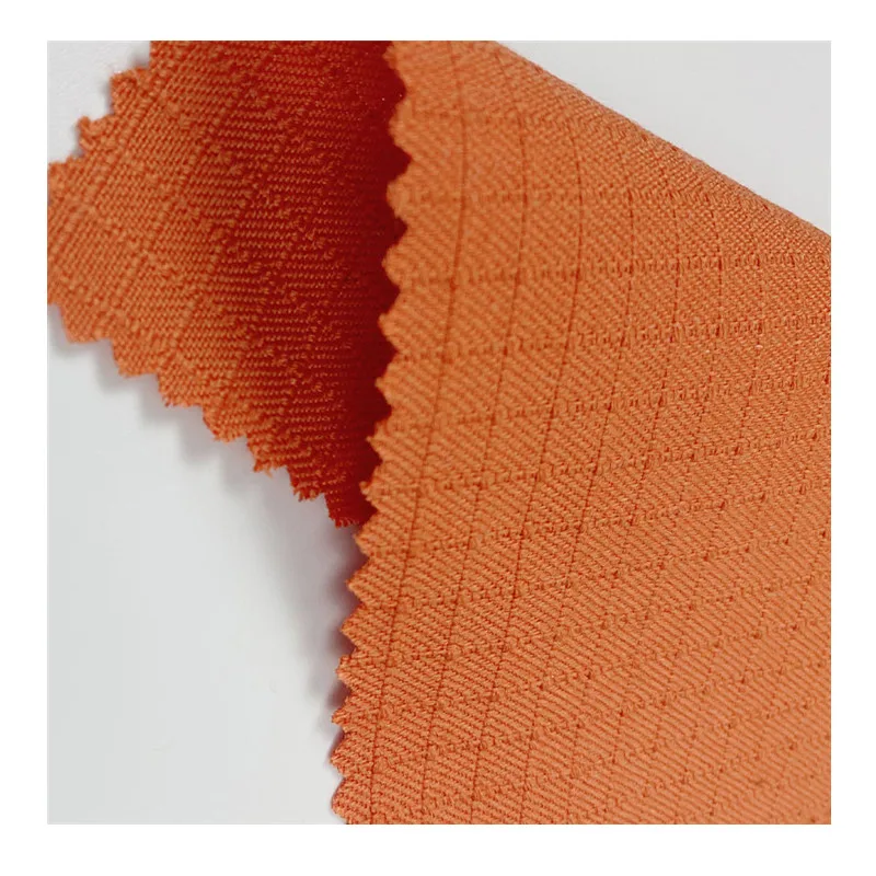 Оранжевая ткань ripstop 93% meta aramid 5% para 2% антистатическая Арамид