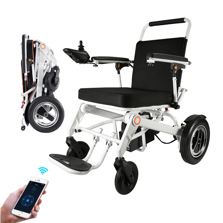 Cheap Handcycle Motor Second Hand Wheel Chair Folding Handicapped Electric Lightweight Wheelchair Light Weight Aluminum Alloy