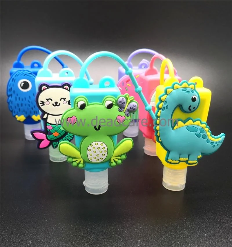 Display Box Mickey Mouse Cartoon Silicone Holder Antibacterial Disposable Hand Sanitizer Gel