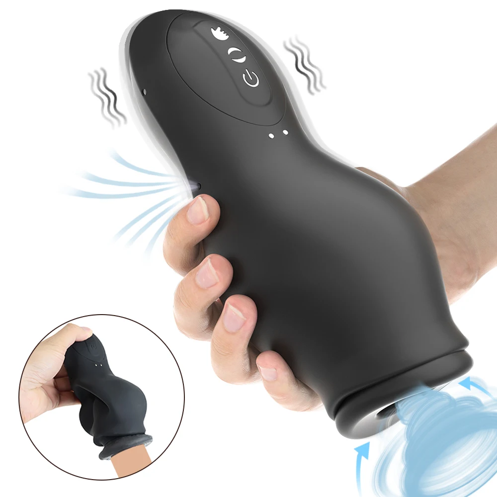Sex Toys For Men Masturbator cup glans penis training aids vibration sucking modes easy to carry silicone waterproof usb charge