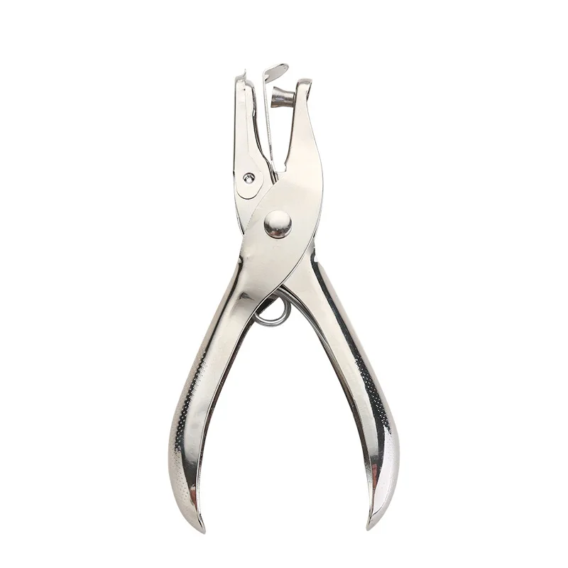 Металлический ручной Пробивной дырокол для бумажных пластиковых пакетов с одним отверстием