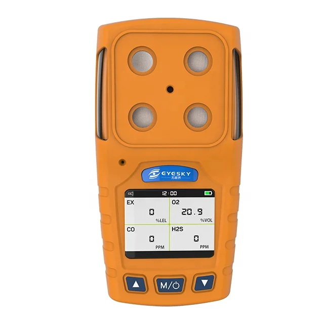 ES30A 4 gas detector for lel/h2s/o2/co gas detection