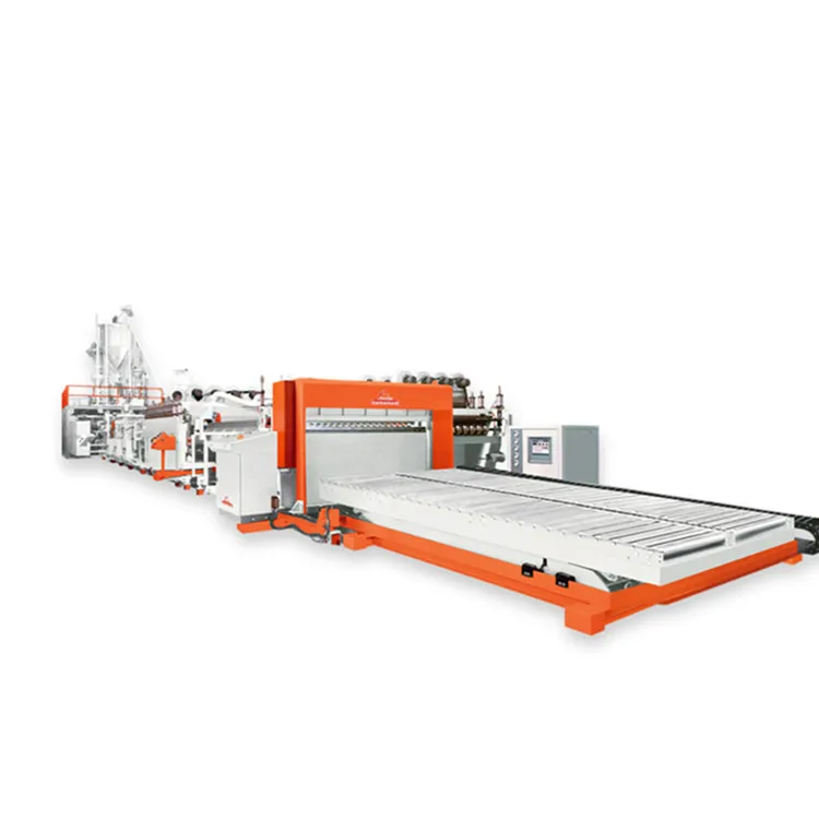 plastic corrugated sheet machine PC PE PP hollow sheet/corrugated sheet extrusion line