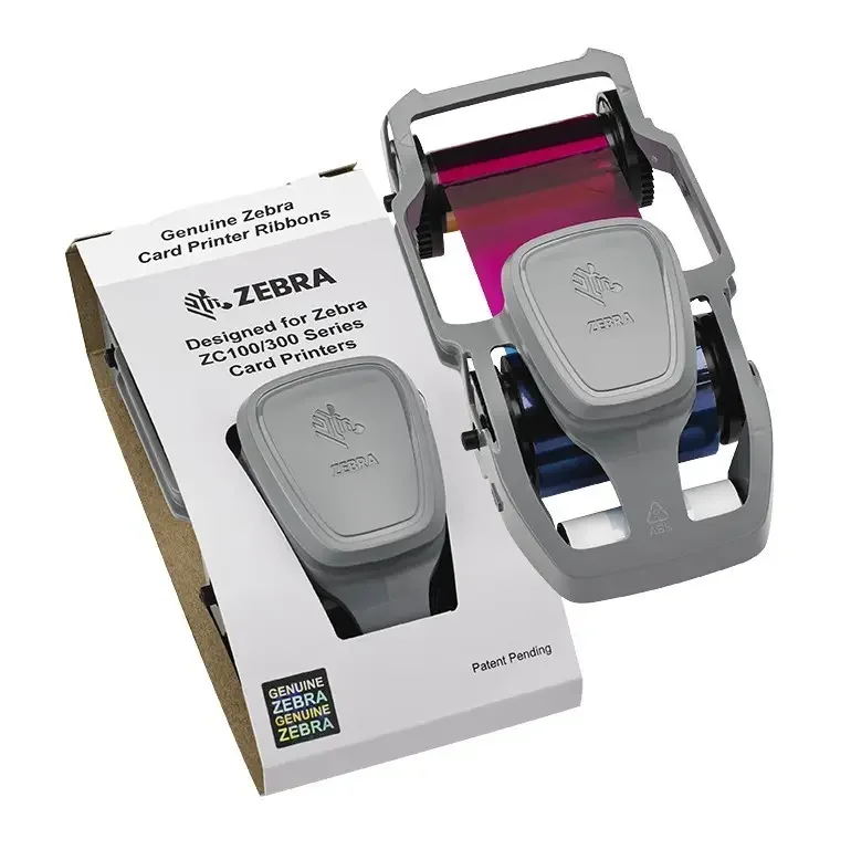 Original Zebra ZC300 YMCKO Printer Accessory Ribbon 800300-252CN 300 Images