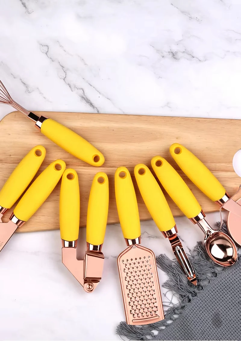 Kitchen Tools Set 7 Stainless steel can opener Pizza knife egg beater Melon grater Baking tools