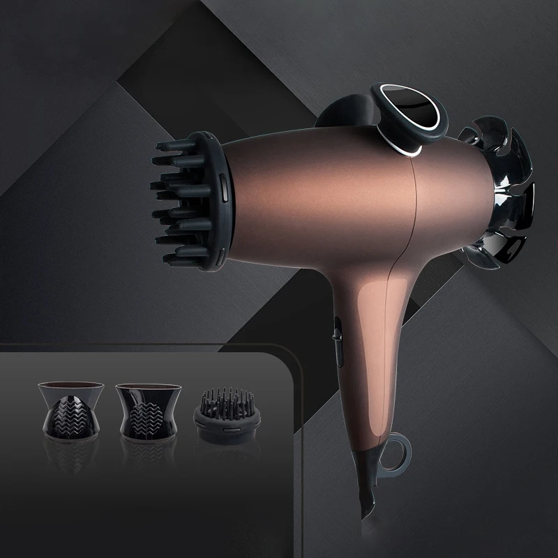 China top power Hair Dryer with Diffuser 4 In 1 Ionic Infrared Professional Negative Ions Hair Blow Dryer