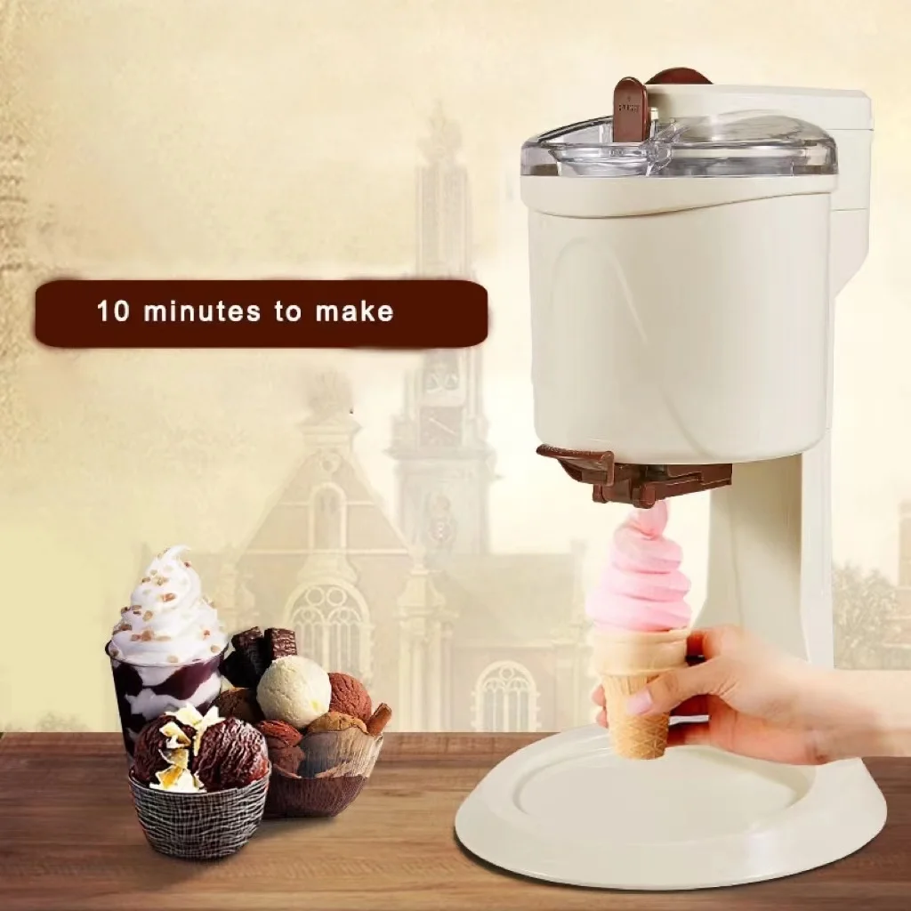 Professional Homemade Ice Cream Machine Automatic  Simple Operation Large Capacity Fruits Milkshake Maker