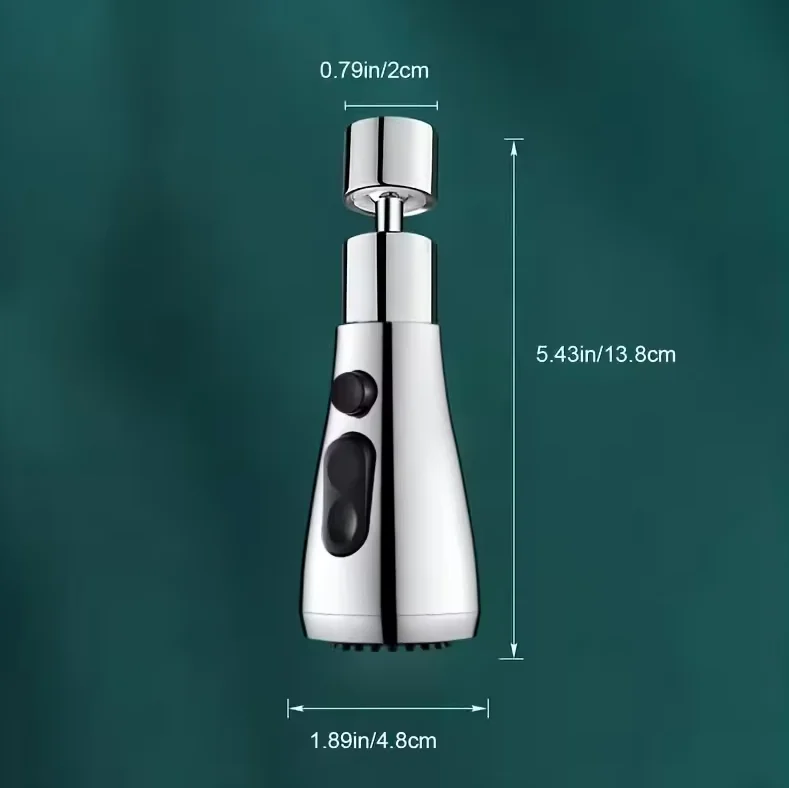 Modern Anti-Splash Faucet with Bubbler Interface External Shower Extender for Kitchen Washbasin Designated for Easy Kitchen Use