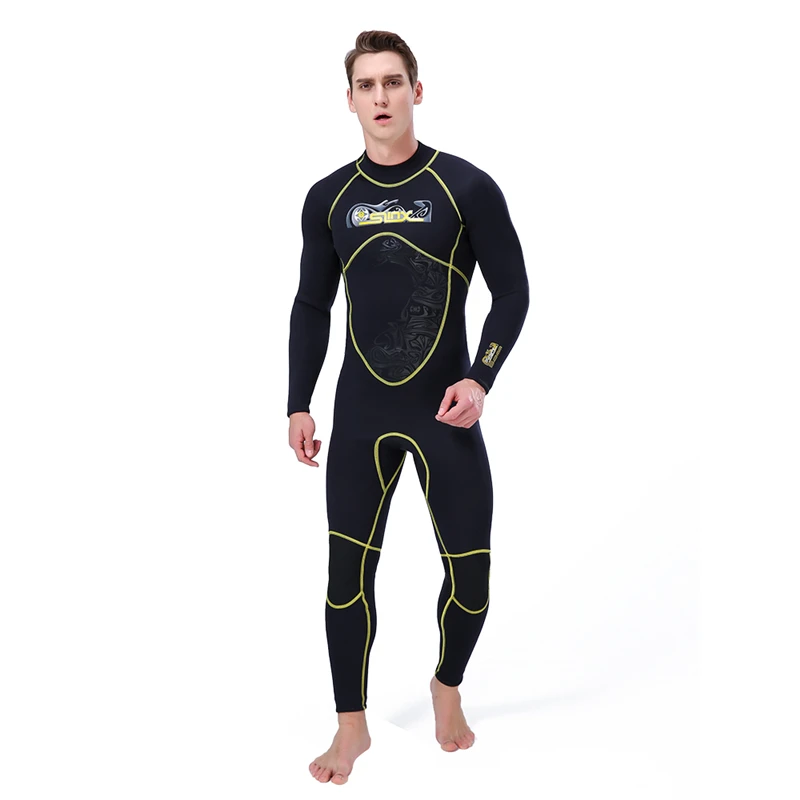 
New 2021 Wholesale Neoprene Diving Suits Long Sleeve Keep Warm Surfing Swimming Wetsuit For Men 