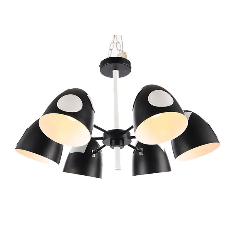 Well-designed matte black luxury E27 ceiling lamp for hot sale
