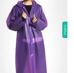 EVA protective rain coat waterproof recycling rain poncho raincoat