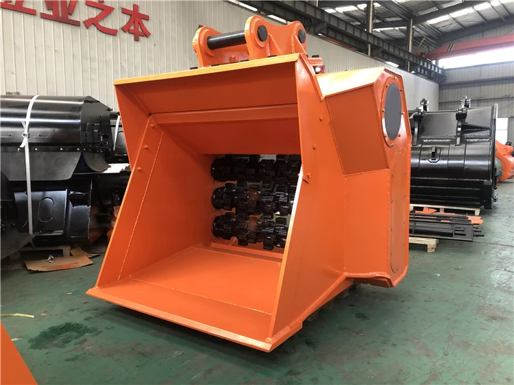 XCMG official skid steer attachment rock crusher bucket for sale