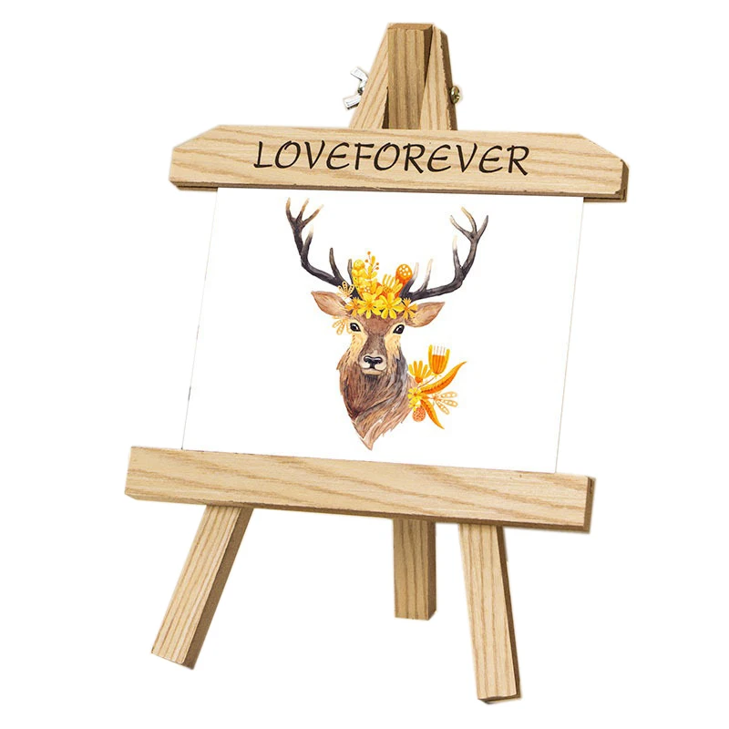 Solid wood frame wooden creative personality photo frame phase frames with stand