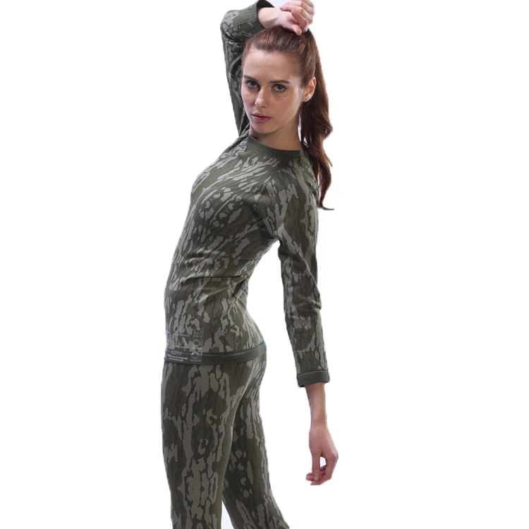 
High Waist Long Sleeve Leggings Fitness Spandex Wear Cheap Seamless Winter Women Thermal Underwear 